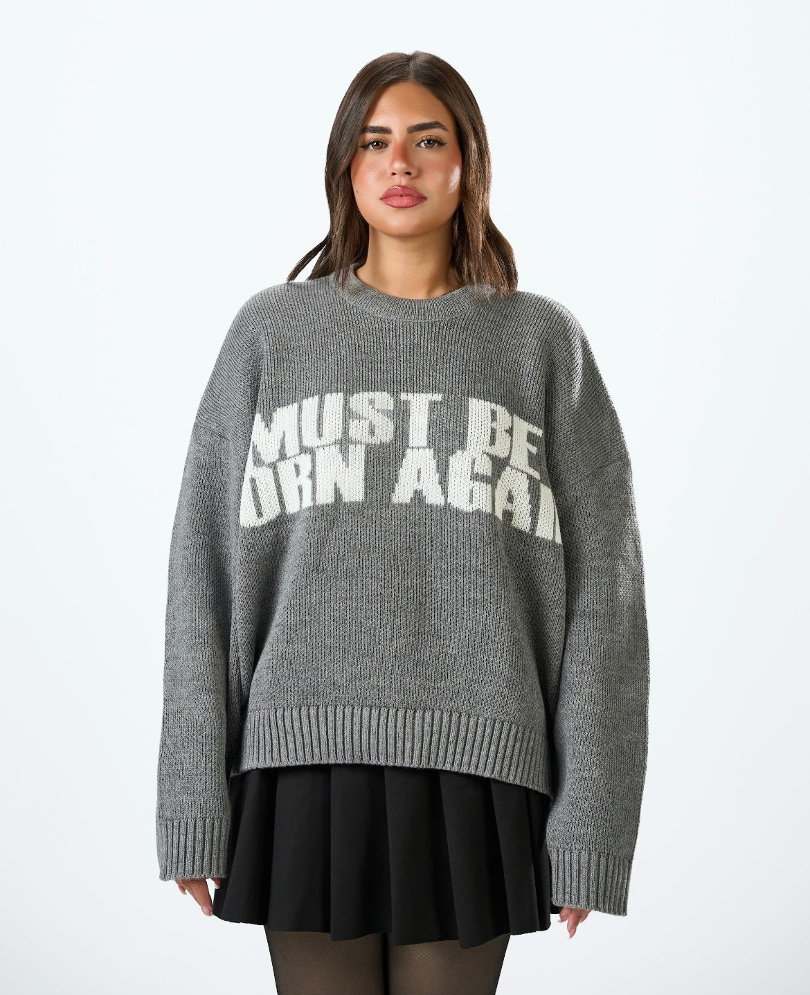 Grey Knitted Sweater