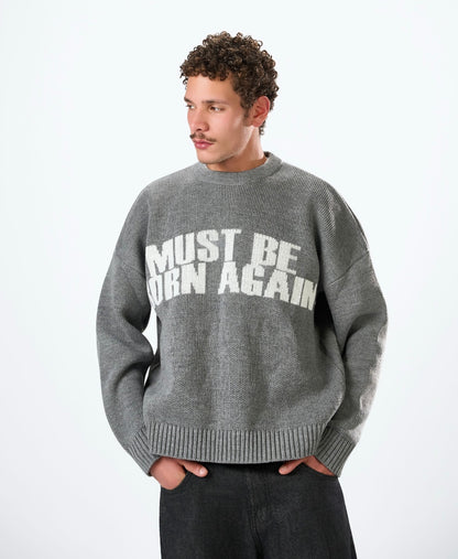 Grey Knitted Sweater