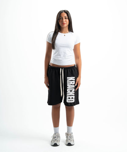 Kracked Black Shorts