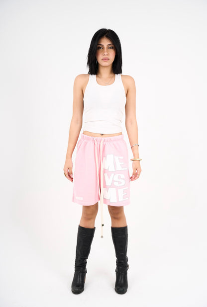 Pink MEvsME SHORTS