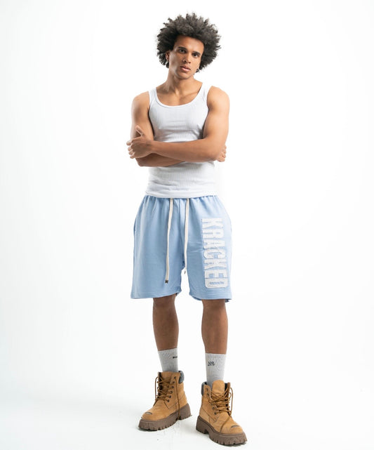 Kracked Baby Blue Shorts
