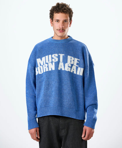 Blue Knitted Sweater